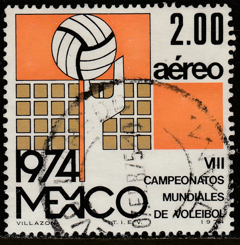 MEXICO C433 8th World Volleyball Championship. Used. VF. (449)