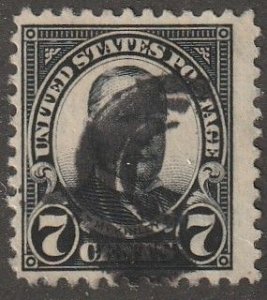 USA, stamp,  scott#559,  used, hinged,  11.0 x 11.0,  McKinley,  black, 7 cents,