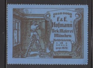 German Advertising Stamp - F & E Hofmann Decorative Painters, München