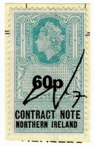 (I.B) Elizabeth II Revenue : Contract Note (Northern Ireland) 60p