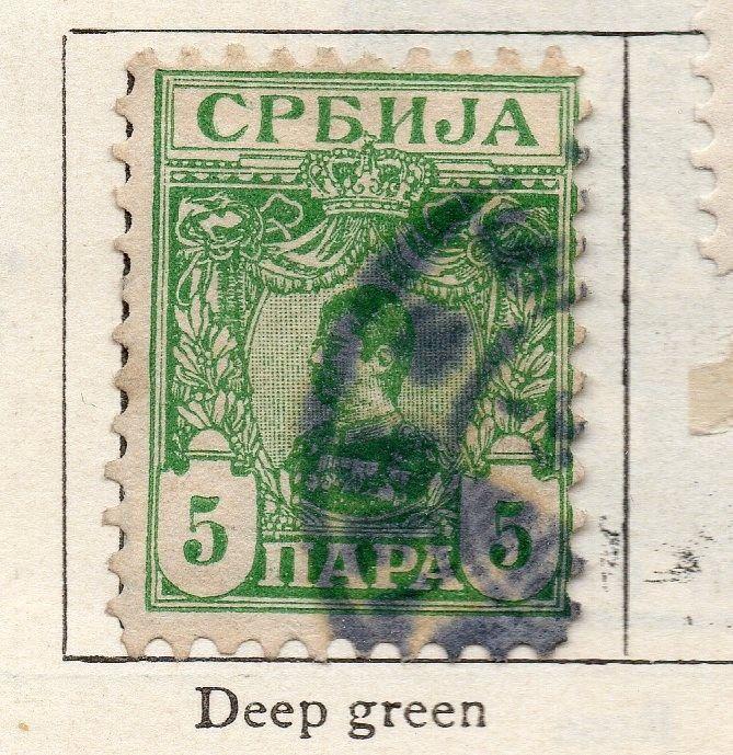 Serbia 1901-02 Early Issue Fine Used 5pa. 267043