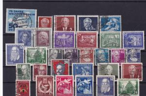 german democratic  republic 1949 - 53 stamps  ref r15643