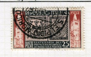 ITALY; 1952 early Modena Parma issue fine used 25L. value