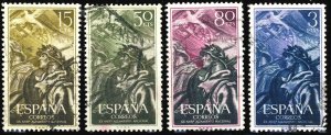 ESPAGNE / SPAIN / ESPAÑA 1956 20th Ann. Civil War Mi.1084/7 - Yv.878/81 ° (b)