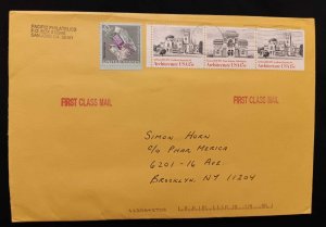 DM)1999, U.S.A, COVER CIRCULATED IN U.S.A, FIRST CLASS AIR MAIL, WITH STAMPS MI