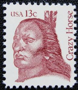 US #1855 MNH Single, Crazy Horse, SCV $.40 L10