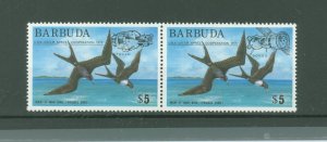 Barbuda #213-14 Mint (NH) Single (Complete Set) (Fauna) (Space)