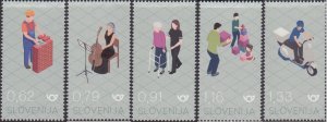 Slovenia 2022 MNH Stamps Scott 1497-1501 Occupations Health Music Education