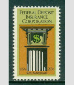 U.S.#2071  FDIC 20c Single, MNH.