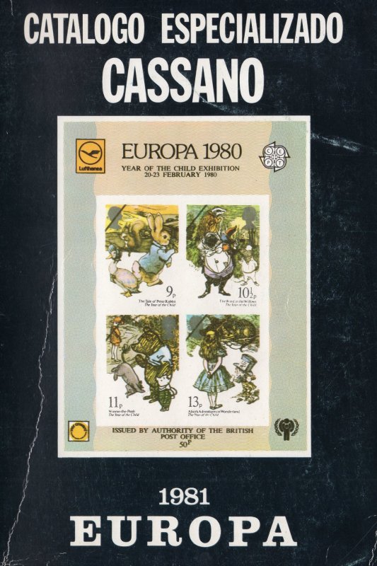 EUROPA CEPT specialized stamp catalogue 1981 by CASSANO & MARINO MONTERO 400 Pag