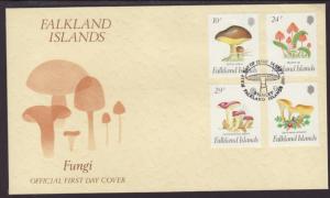 Falkland Islands 469-472 Mushrooms 1987 U/A FDC