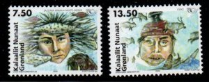 Greenland Sc 472-3 2006 Norse Mythology stamp set mint NH