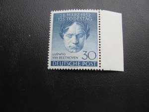 GERMANY 1952 MNH SC 9N80 BEETHOVEN SET XF 45 EUROS (117)