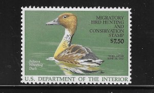 US #RW53 1986  FEDERAL HUNTING STAMP - MINT NEVER HINGED