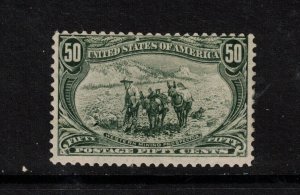 USA #291 Mint Fine Full Original Gum Hinged - Dot Above A Of States