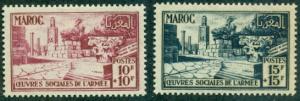 French Morocco #B48-B49  Mint VF LH  Scott $4.00