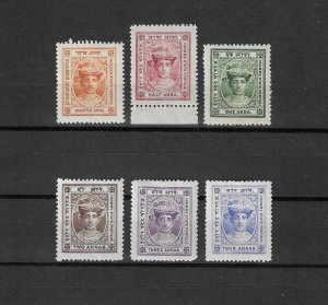 INDIA/INDORE 1904/20 SG 9/14a MINT Cat £90