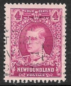 NEWFOUNDLAND 1929-31 4c EDVIII as Prince of Wales Pictorial Sc 166 VFU