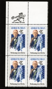 1756 George Cohan, MNH UL-ZIP blk/4