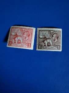 Stamps Great Britain Scott #185-6 hinged