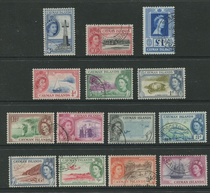 Cayman Islands -Scott 135-149 -Definitive Issue-1953-FU- Short Set of 14 Stamps