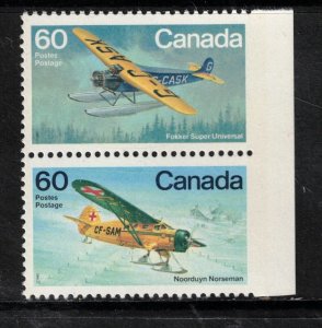 Canada #972i Extra Fine Never Hinged Imperforate At Margin Pair