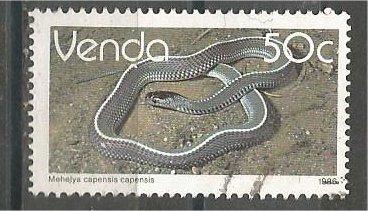 VENDA, 1987, used 50c, Reptiles, Scott 146