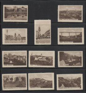Germany - Lot of 11 Landscapes Tourism Advertising Stamps - NG