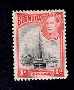 BERMUDA SCOTT#118 1943 SHIPS IN HAMILTON HARBOR - MH