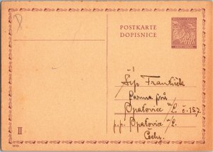 Czechoslovakia Bohemia and Moravia, Worldwide Government Postal Card