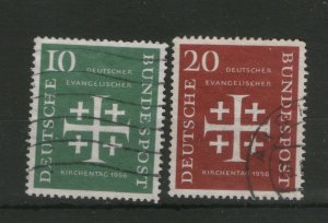 GERMANY WEST-USED SET-Mi.No.235/238-1956.