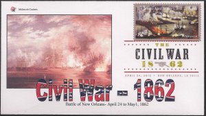Set of 2 McIntosh Cachets Printed FDCs for the 2012 The Civil War: 1862 Issue