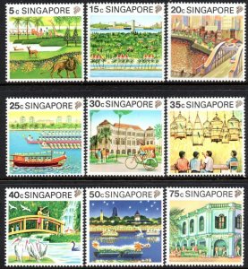 SINGAPORE SC#567-575 TOURISM (1990) MNH