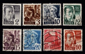 Germany [French Zone] Baden 1947 Value in ‘PF’, Part Set [Used]