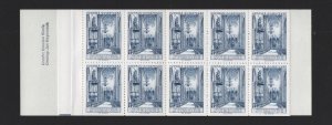 Sweden  #721a    MNH  1967   booklet pane Uppsala cathedral.  PROOF.