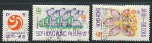 Hong Kong #265-7 Used