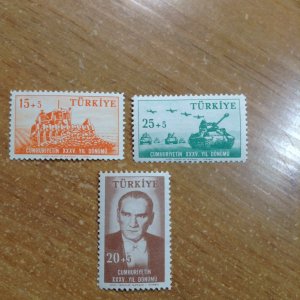 Turkey  # B70-72  MNH