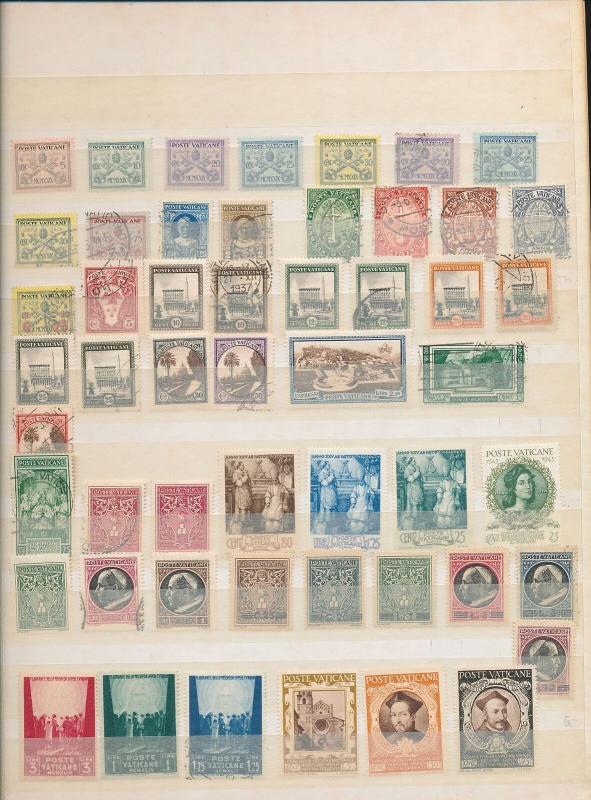VATICAN 1920s/60s Religion Pope Mint &Used Collection (Appx 200 Items)KR 352