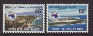 Cocos Keeling Islands 119-120 Ausipex MNH VF