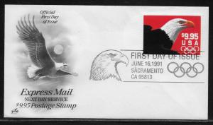United States 2541 $9.95 Express Mail Unaddressd Artcraft FDC