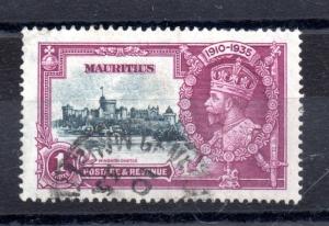 Mauritius 1935 1R Silver Jubilee SG248 very fine used WS9252