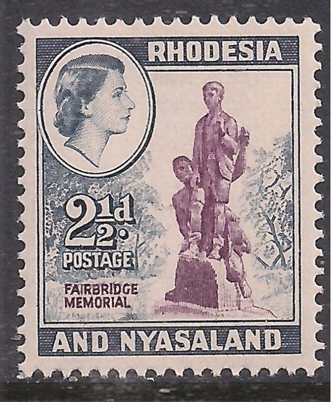 Rhodesia & Nyasaland 1959 - 62 QE2 2 1/2d Fairbridge Memorial Umm SG 21 ( E14...