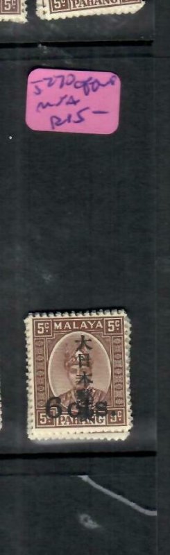 MALAYA JAPANESE OCCUPATION PAHANG (P1206BB) KANJI 6C/5C SG J270   OFFSET MNH