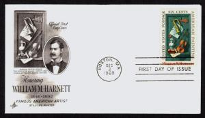 #1386 6c William M Harnett, Art Craft FDC **ANY 5=FREE SHIPPING** 