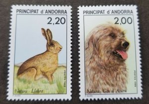 *FREE SHIP Andorra Nature Preservation 1988 Pet Rabbit Dog Fauna (stamp) MNH