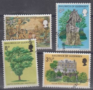 Guernsey 1975 Victor Hugo Fine Used set 4