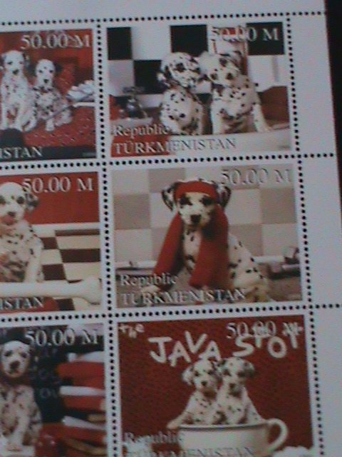 ​TURKMENISTAN-WALT DISNEY CARTOONS-MOVIE-101 DALMATIANS-MNH SHEET-VF LAST ONE