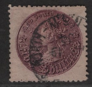 New South Wales Sc#44k used, F-VF rose lilac, Cv. $150