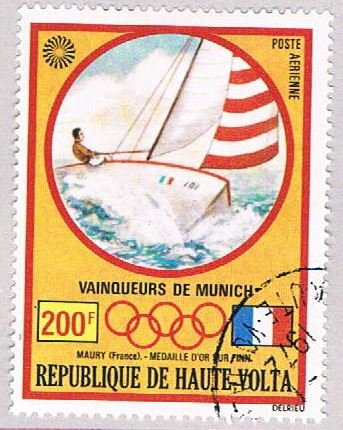 Burkina Faso C119 Used Gold medal Sailing 1972 (BP47511)