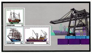 Singapore 166a MNH 1972 Ships S/S